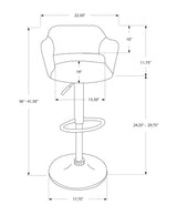 Swivel Stool Bar Height, Adjustable Versatile Seating, Contemporary & Modern - Furniture Home Direct