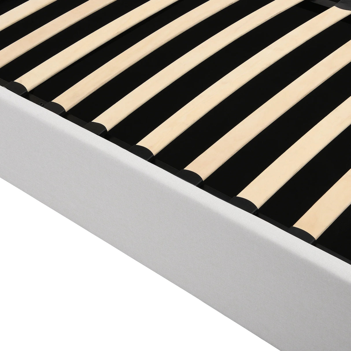 Storage Bed With Hydraulic Lift Platform, Upholstered White - Furniture Home Direct