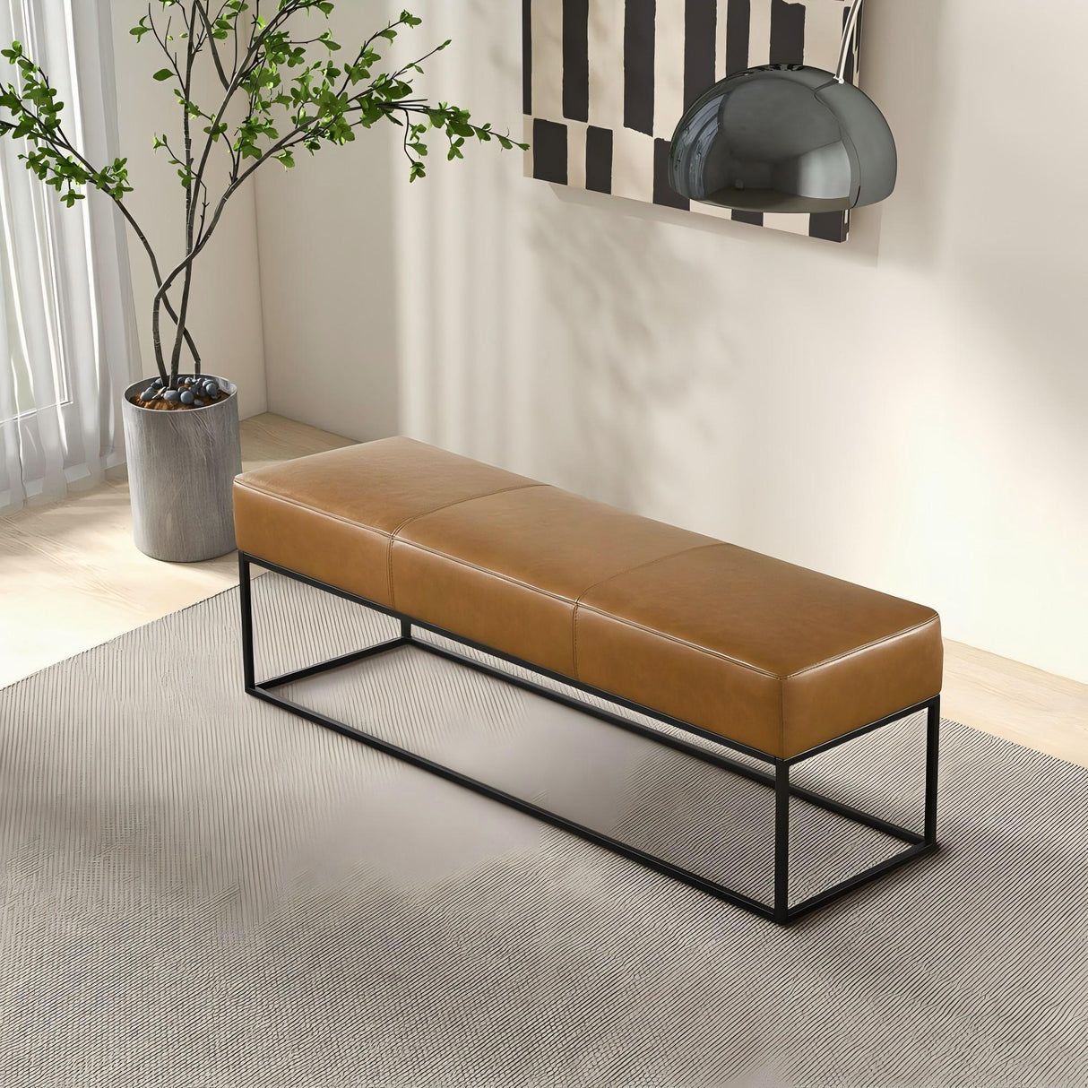 Odessa - Bench - Tan - Furniture Home Direct