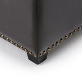 Kingsley - Upholstered Large Storage Ottoman - Furniture Home Direct