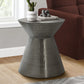Drum Accent Side Table, Contemporary & Modern Elegant Design - Furniture Home Direct