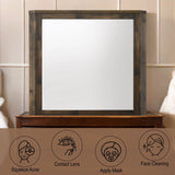 Elettra - Rustic Mirror - Walnut - Furniture Home Direct