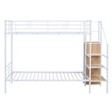 Bunk Bed With Lateral Storage Ladder And Wardrobe - Furniture Home Direct