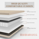 4 PC Outdoor Wicker with Aluminum Frame Set - Beige - Furniture Home Direct