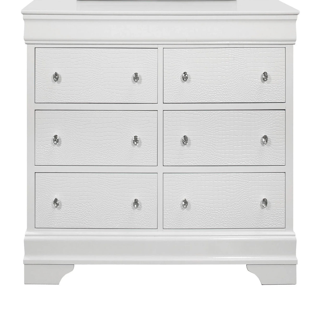 Shaker - 5 Pieces Bedroom Set With Crystal Inspired Tufted Headboard And LED Lighting - Furniture Home Direct