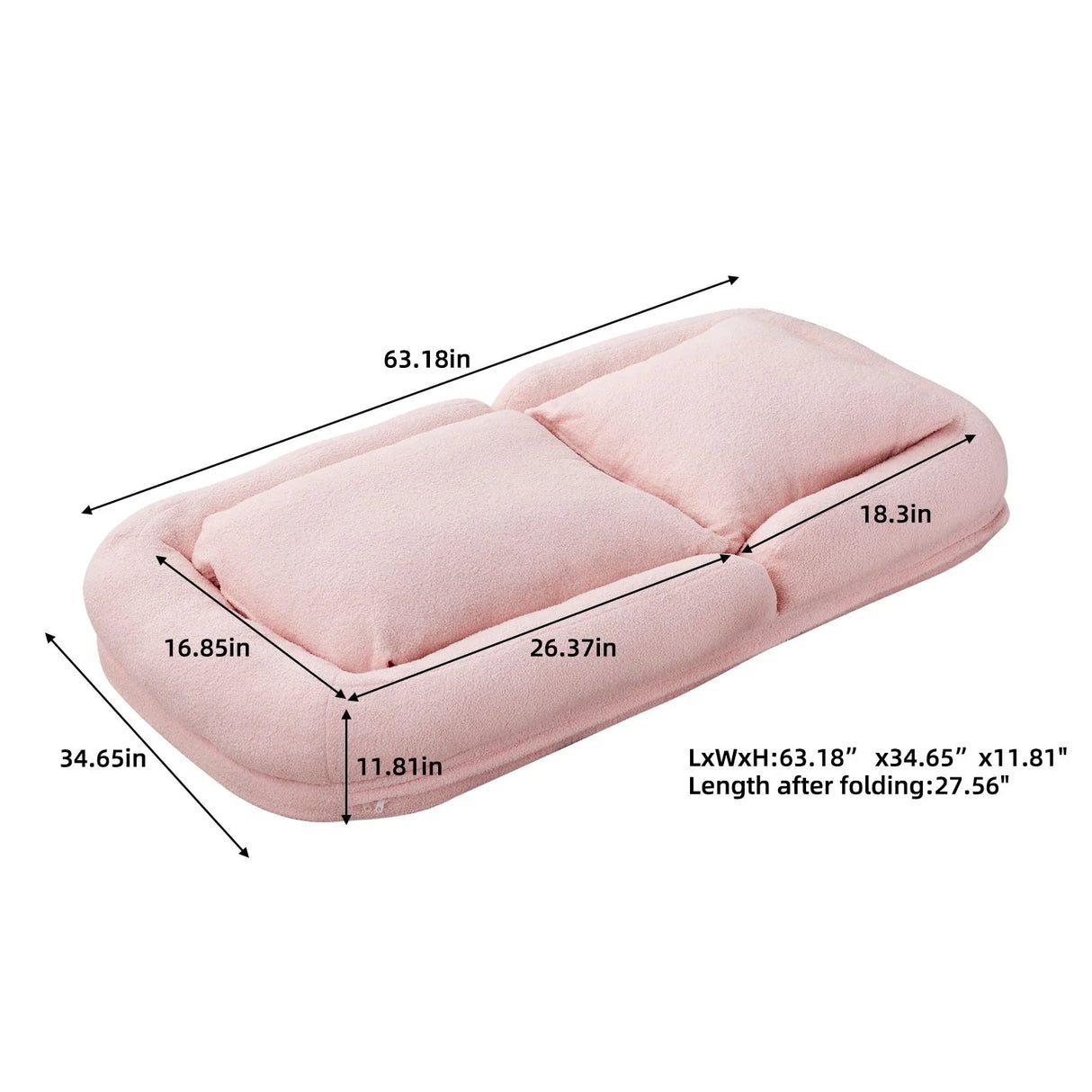 Contemporary Folding Sofa Chair With 5 Adjustable Positions For Gaming, Meditation, And Relaxation - Furniture Home Direct