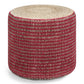 Larissa - Handcrafted Round Braided Pouf - Furniture Home Direct