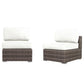 Armless Patio Chair With Cushions - Furniture Home Direct