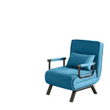 Convertible 5 In 1 Folding Chair Bed With Adjustable Backrest & Pillow Linen - Furniture Home Direct