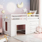 Loft Bed With Cabinet And Shelf - Furniture Home Direct
