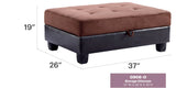 Stylish Storage Contemporary Ottoman - Furniture Home Direct