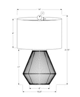 Lighting, Table Lamp, Rope, Resin, Transitional - Brown - Furniture Home Direct