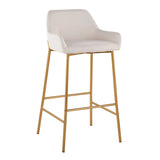 Daniella - Contemporary / Glam Fixed Height Bar Stool (Set of 2) - Furniture Home Direct