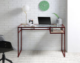 Yasin - Glass Top Writing Desk - Furniture Home Direct