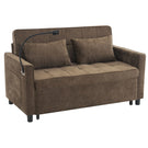 Pull-Out Sleeper Sofa With Reversible Backrest Cushion, Side Pockets, 2 USB Ports And A Phone Holder For Living Room - Furniture Home Direct