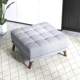 Addison - Square Upholstered Ottoman - Furniture Home Direct