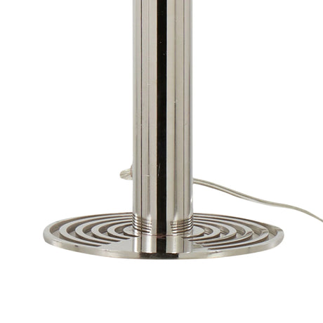 Master - 29" Contemporary Table Lamp (Set of 2) - Polished Nickel / White - Furniture Home Direct
