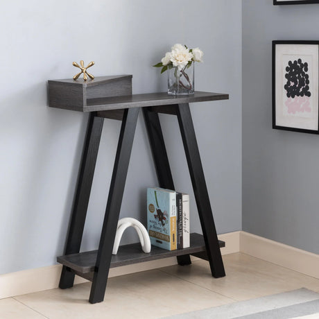 Contemporary Console Table With Two Shelves - Furniture Home Direct