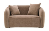 Keith - Chenille Loveseat With 2 Matching Color Toss Pillows - Furniture Home Direct