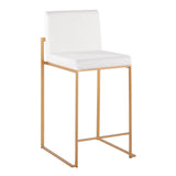 Fuji - Contemporary High Back Stylish Counter Stool - Furniture Home Direct