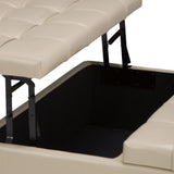 Harrison - Upholstered Coffee Table Storage Ottoman - Furniture Home Direct
