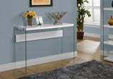 Accent Console Table For Entryway, Glossy Spacious Surface - Furniture Home Direct
