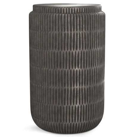 Juno - Cast Aluminum Side Table - Black - Furniture Home Direct