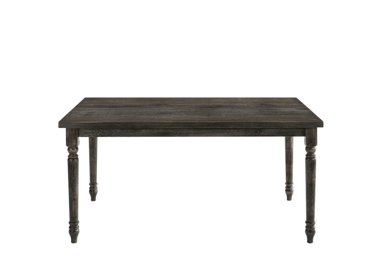 Claudia II - Weathered 7 Pieces Dining Room Set - Gray - Furniture Home Direct