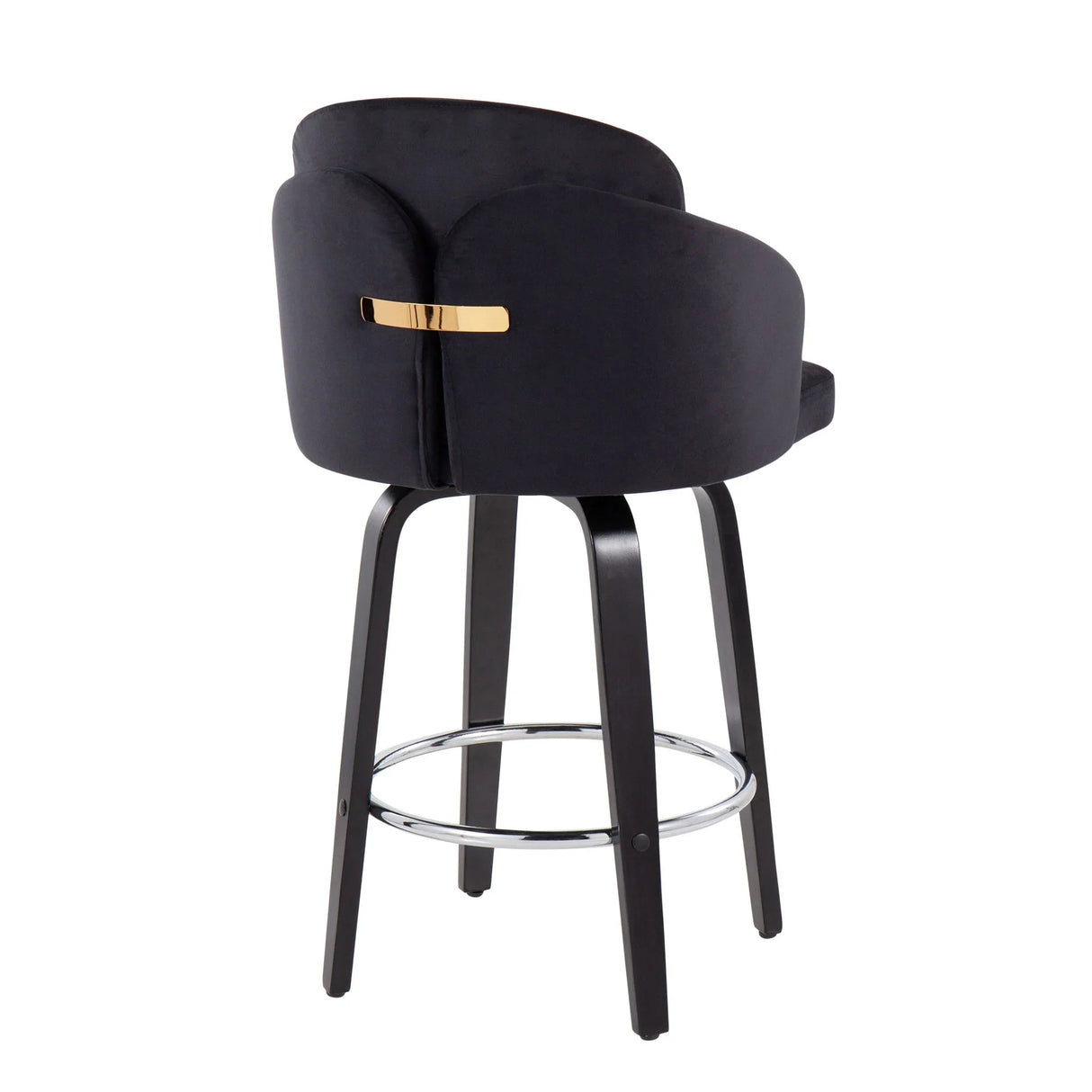 Dahlia - Contemporary Counter Stool Round Footrest (Set of 2) - Furniture Home Direct