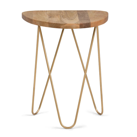 Patrice - Handcrafted Metal And Wood Accent Table - Furniture Home Direct