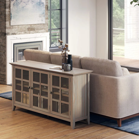 Acadian - Wide Storage Cabinet Handcrafted - Furniture Home Direct