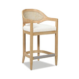 Americana - Mid-Century Modern Cane Back Counter Stool - Furniture Home Direct