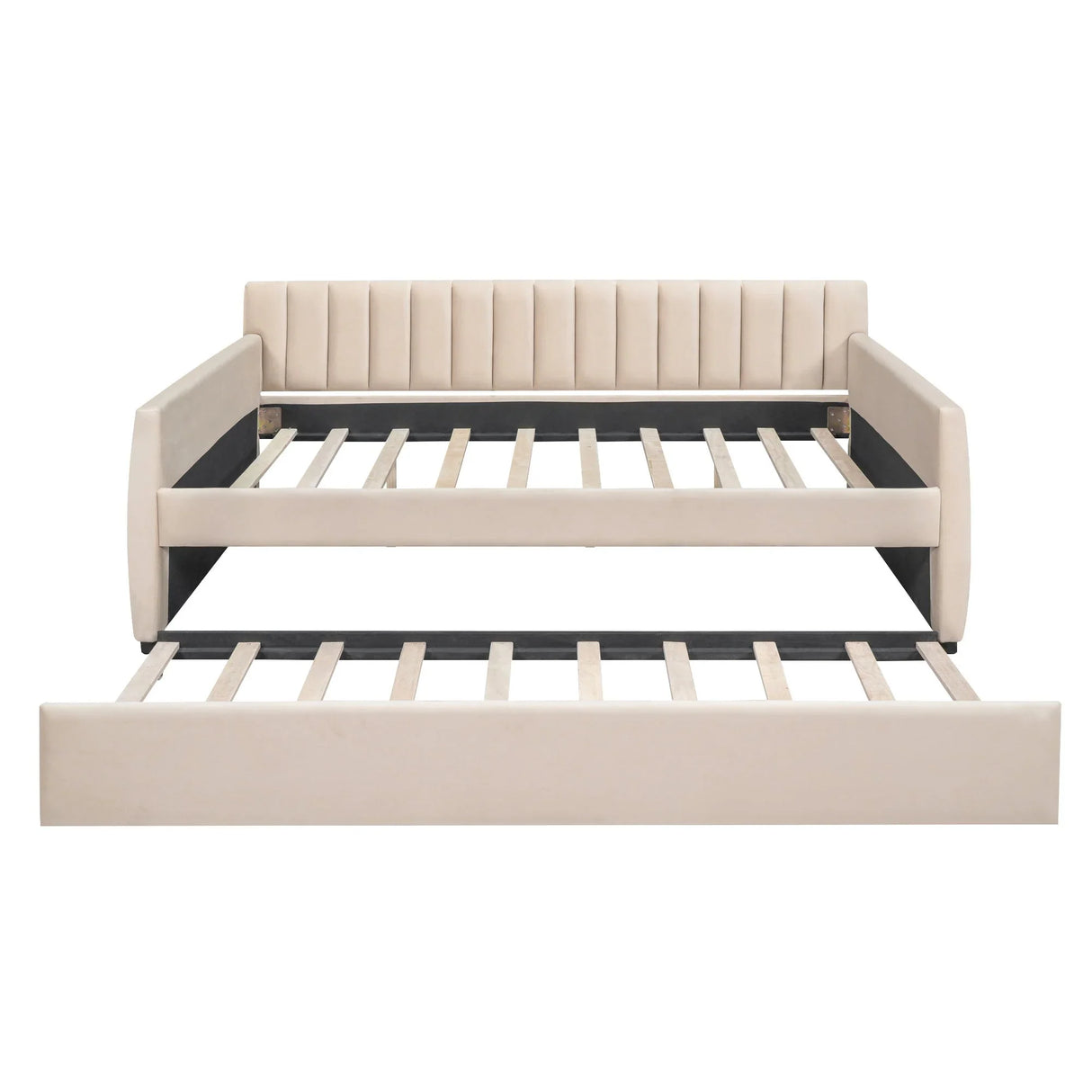 Upholstered Daybed With Slat Support - Furniture Home Direct