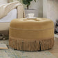 Yolanda - Luxurious Upholstery Round Upholstered Accent Ottoman - Furniture Home Direct