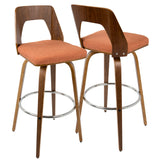 Trilogy - Mid Century Modern Barstool (Set of 2) - Furniture Home Direct
