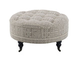 Upendo - Pattern Ottoman With Casters - Multi - Furniture Home Direct