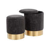 Marla - Contemporary Nesting Ottoman Set - Furniture Home Direct
