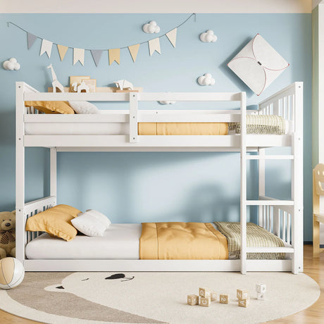 Solid Construction Bunk Bed & Ladder - Furniture Home Direct