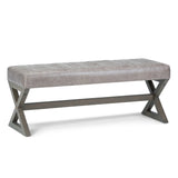 Salinger - Large Upholstered Ottoman Bench - Furniture Home Direct