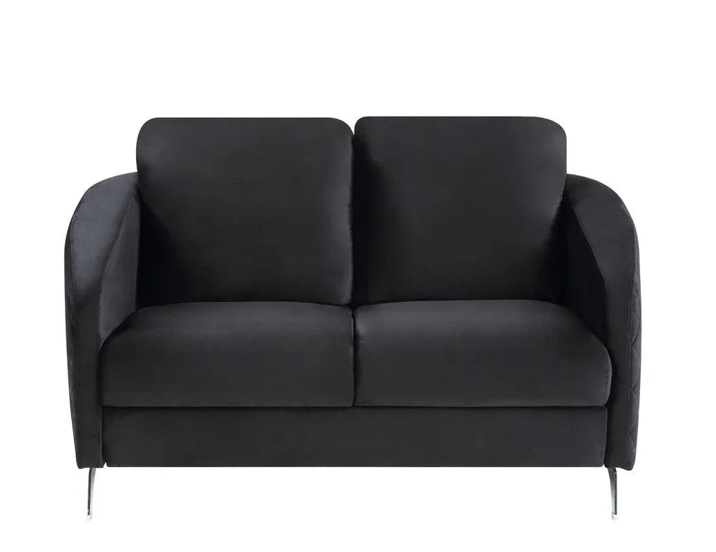 Sofia - Velvet Modern Chic Loveseat Couch - Furniture Home Direct