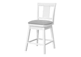 Swivel Bar Stool Counter Height, Transitional (Set of 2) - Furniture Home Direct