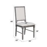 Leventis - Weathered Side Chair - Cream / Gray - Furniture Home Direct