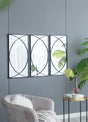 Rectangular Wall Mirrors With Frame, Home Decor For Living Room Bedroom Entryway - Black - Furniture Home Direct