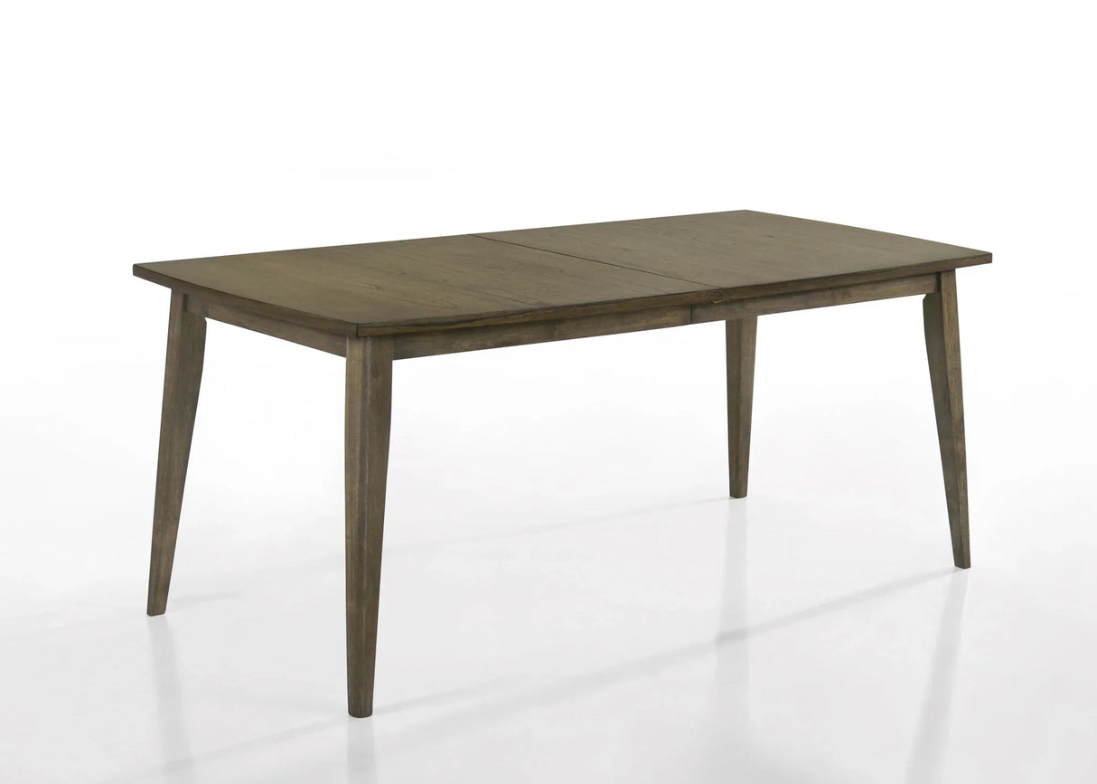 Bistro - Dining Table With Off White Fabric Dining Chairs - Furniture Home Direct