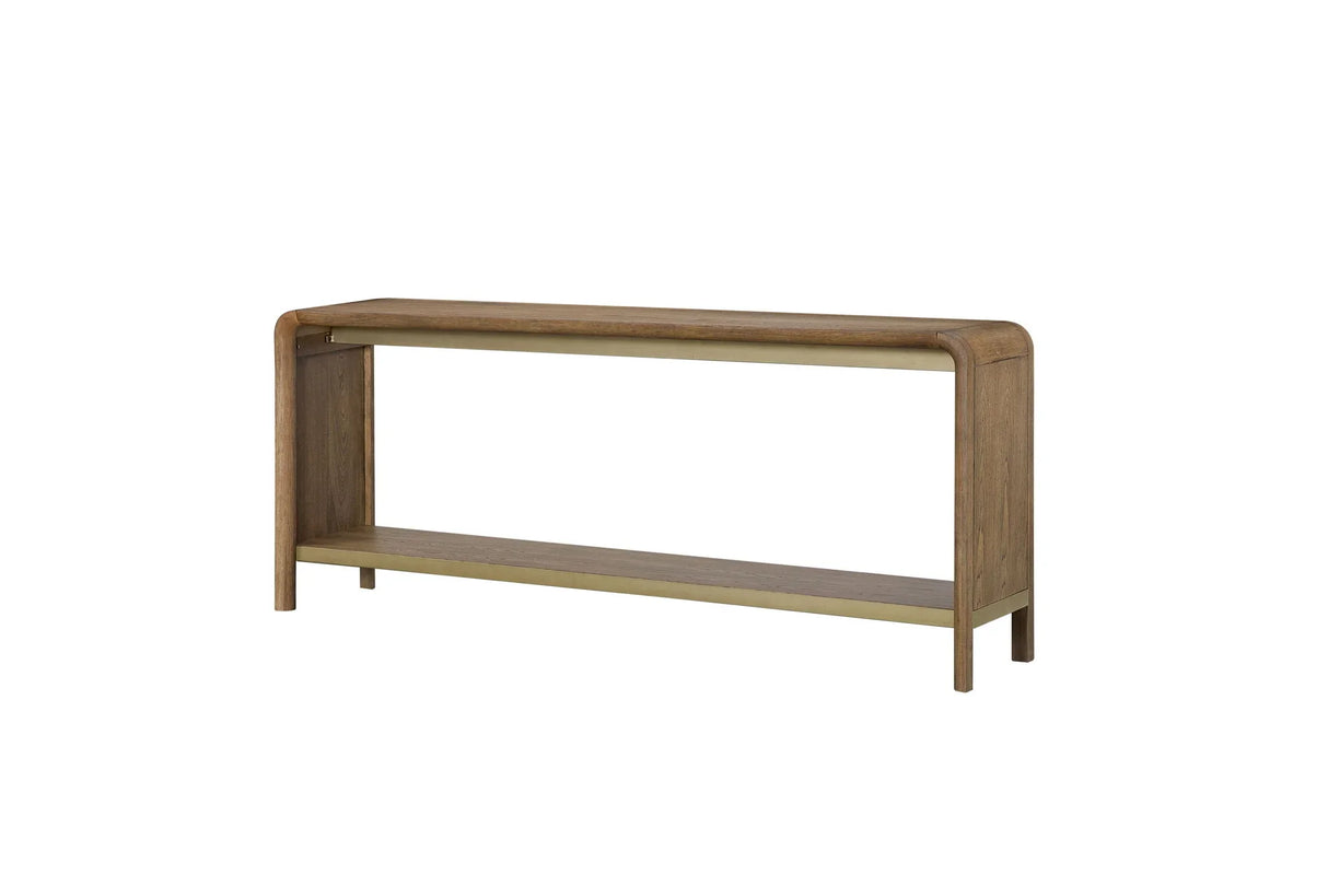 Waterfall - Console Table - Light Brown - Furniture Home Direct