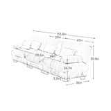 Chenille Modular Sofa - Furniture Home Direct