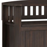 Acadian - Entryway Storage Bench, Handcrafted - Furniture Home Direct