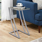 Accent Table, C - Shaped, Sturdy Construction, Contemporary & Modern - Furniture Home Direct