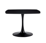 Table Mid-Century Dining Table For 4-6 People With Round MDF Table Top, Pedestal Dining Table, End Table Leisure Coffee Table - Furniture Home Direct