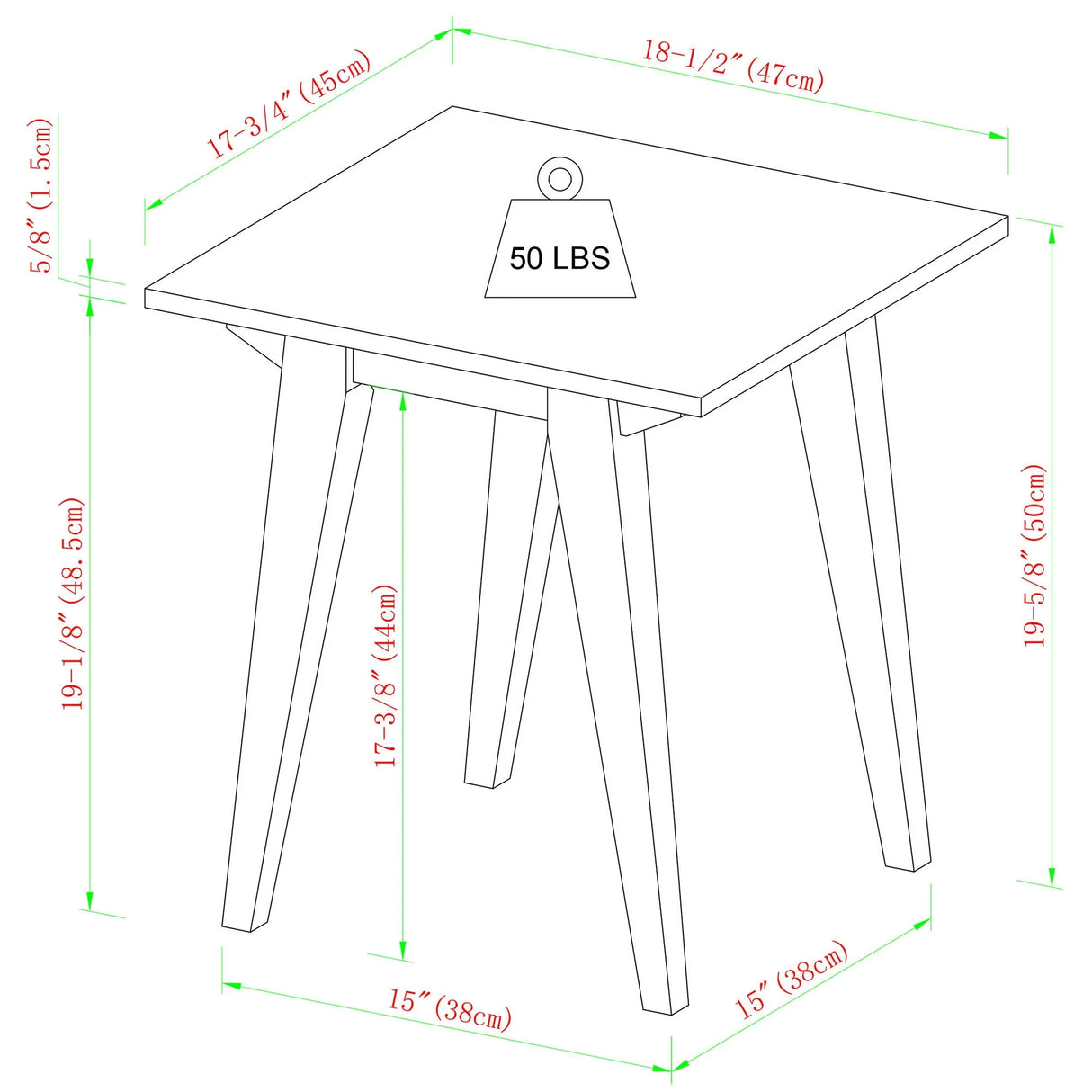 Japandi - Minimal Solid Wood Side Table - Furniture Home Direct